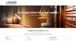 Desktop Screenshot of lawyerandattorneys.com